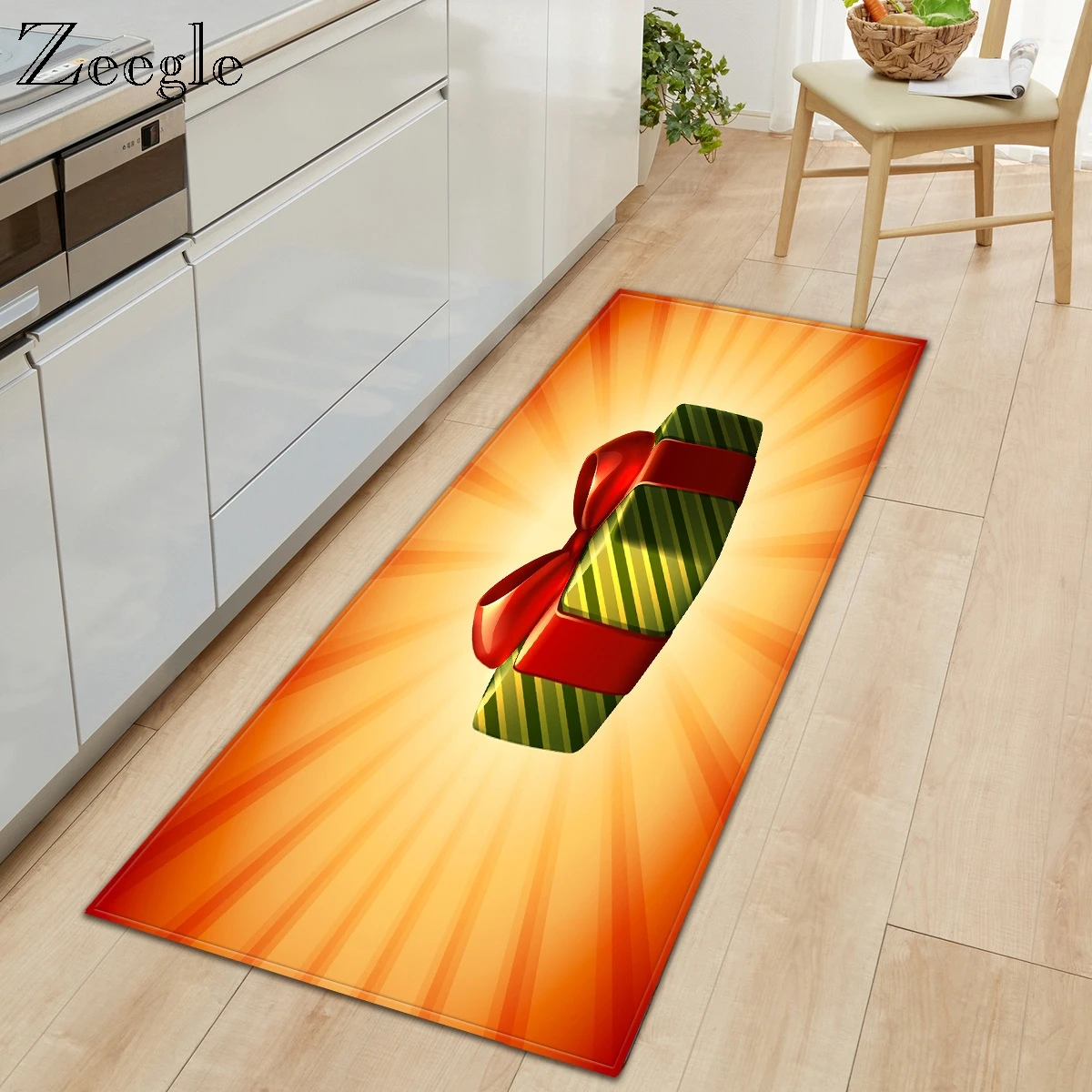 Zeegle Christmas Carpet for Living Room Anti-slip Hallway Entrance Doormat Kids Comfortable Foot Rug Water Absorption Soft Mat | Дом и сад
