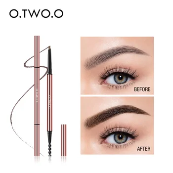 

O.TWO.O 6 Colors Ultra Fine Triangle Eyebrow Pencil Precise Brow Definer Long Lasting Waterproof Blonde Brown Eye Brow Makeup