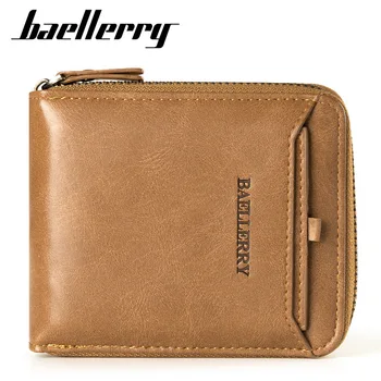 

2020 Men's Wallet Vintage Men's Cross Zipper Bag Card Holder Youth Men's Wallet Coin Purse Wallet