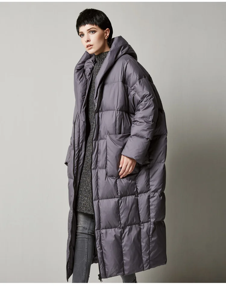 Брендовый женский пуховик зимний пуховик 90% модное пальто большой размер куртка с капюшоном парка Женское пальто