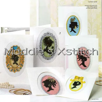 

CD123 Homefun Cross Stitch Kit Card Package Greeting Card Needlework Counted Cross-Stitching Kits Christmas Gift Cameo Cards