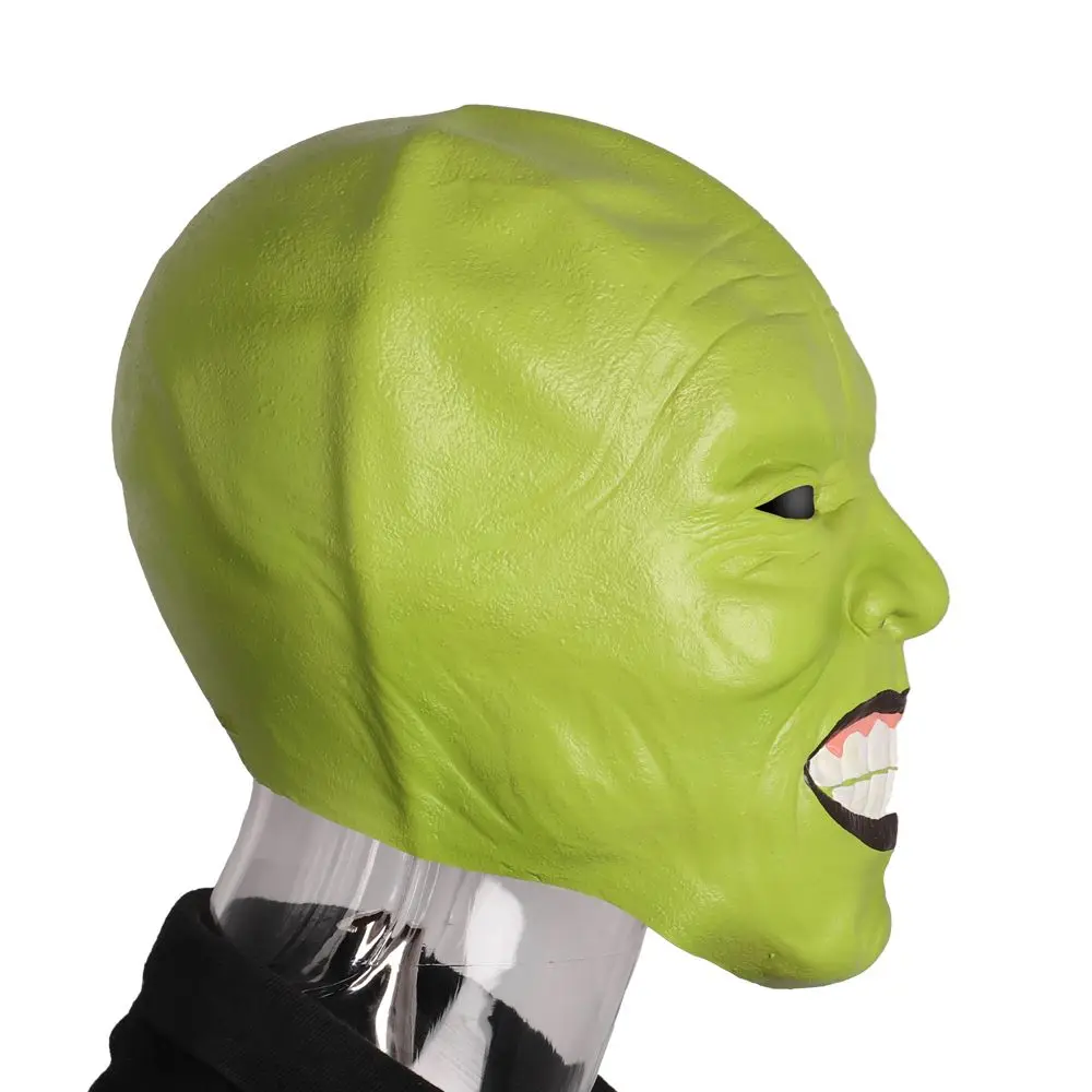 Страшные маски Джима Карри маскарад Вечерние Стэнли Ipkiss костюм ужасов Косплей реалистичные латексные реквизиты Хэллоуин