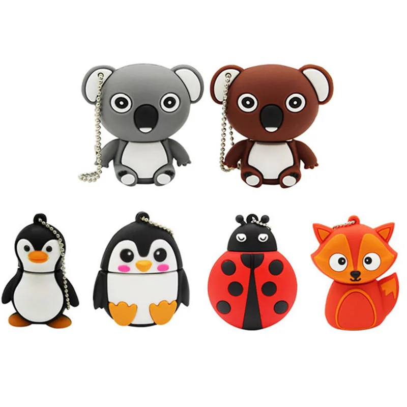 

TEXT ME cartoon animal koala Cat and mouse penguin Fox model usb flash drive usb 2.0 4GB 8GB 16GB 32GB 64GB creative pendrive