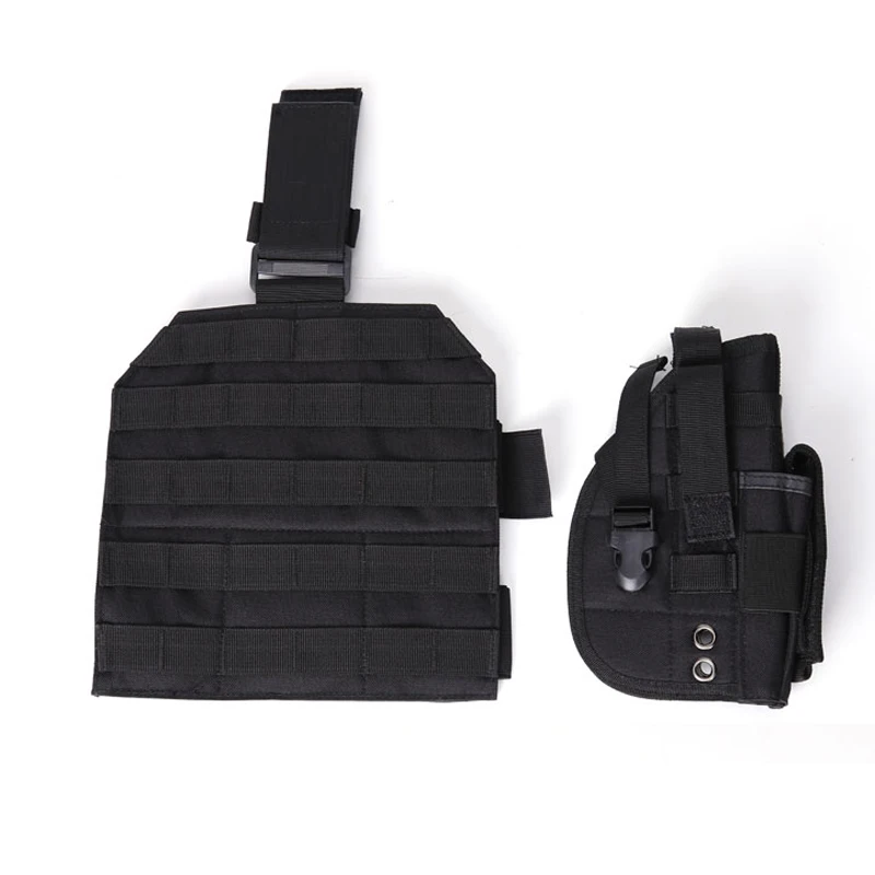 PB 075 Tactical Universal Gun Holster Molle Bag Platform Drop-Leg Case Panel w/Pistol Hunting Accessories Holder | Спорт и