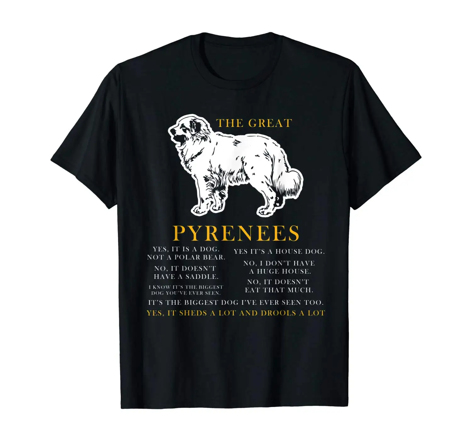 The Great Pyrenees Забавный подарок Собака Любовник рубашка | Мужская одежда