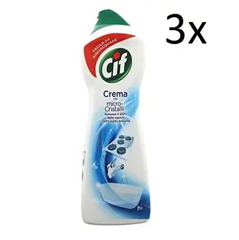 

3X Cif Crema con microparticelle Cream Cleaning Agent 750 ml Multi-Surface