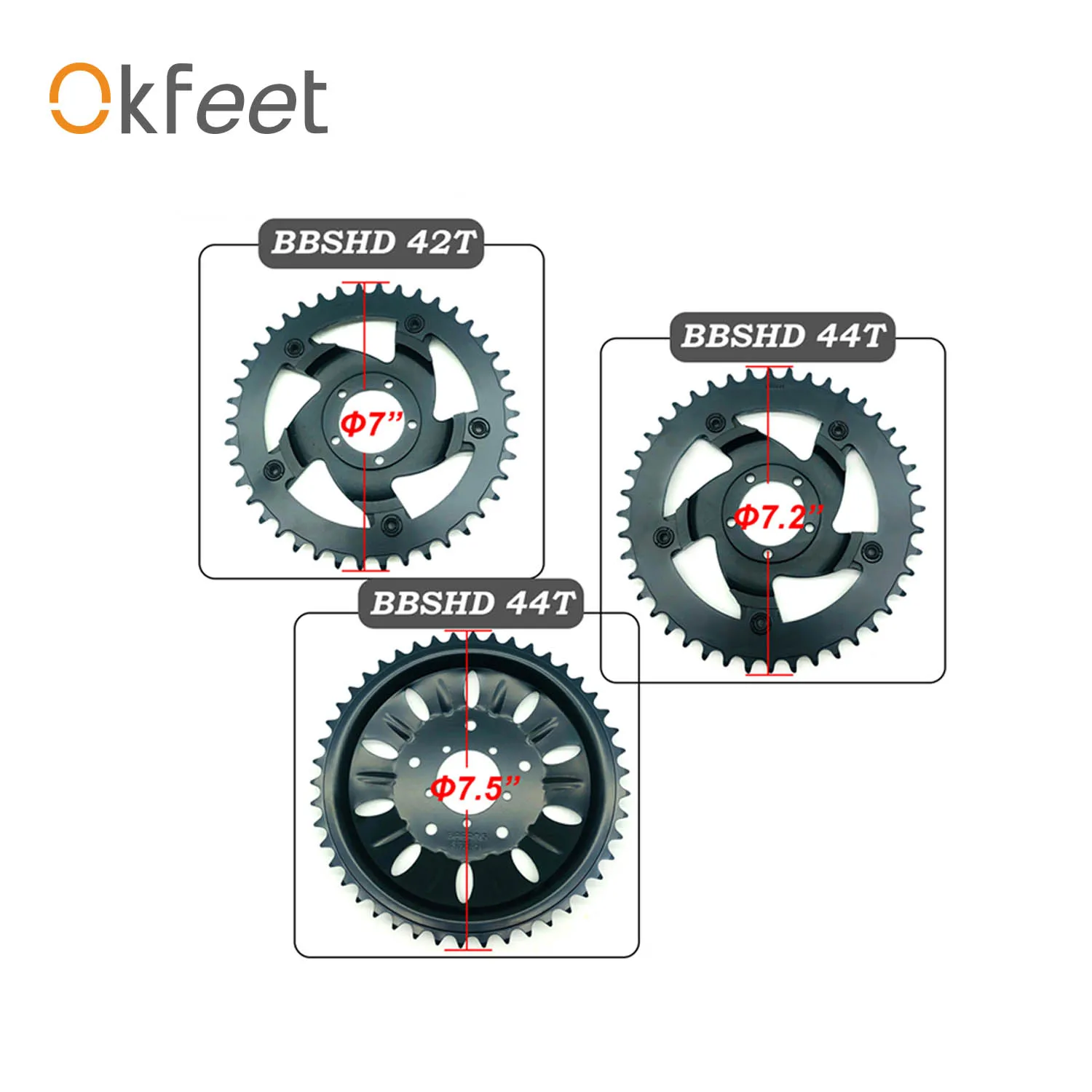 Bafang BBSHD/BBS03 42T 44T 46T сменная цепь для колес, защита для велосипеда 8fun, центральный двигатель среднего привода, комплекты