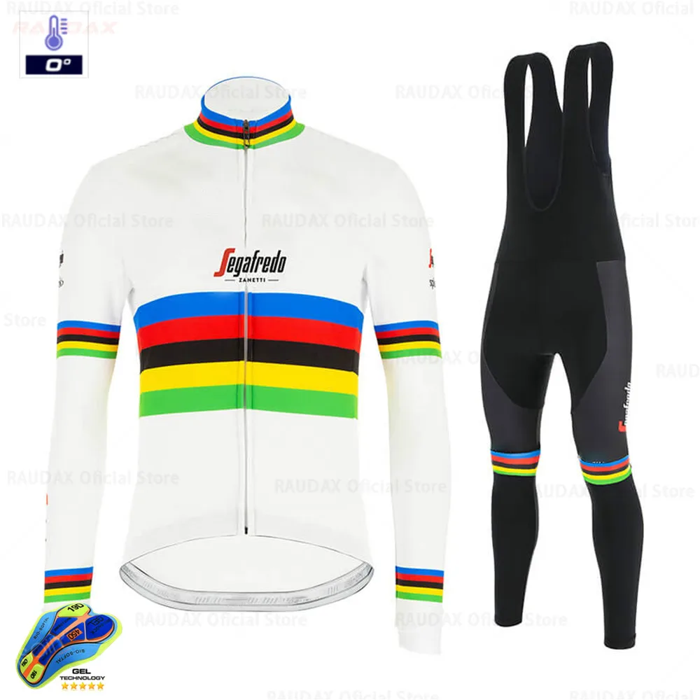 

Cycling Jersey Set SEGAFREDO 2020 Pro Team Trekking Long Sleeve Winter Cycling Clothing Mtb Roupa Ciclismo Hombre bike uniform