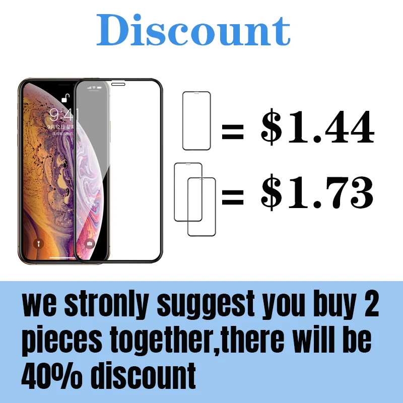 Защитное стекло для iPhone x закаленное защитное экрана 7 8 plus xr xs max rx sx s tremp aphone