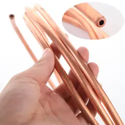 1m T2 Red Copper coil 2/3/4/5/6/8/10/12/14/16mm Copper tube Air Conditioning Copper Pipe Soft  Tube 99.9% T2 Copper DIY Cooling