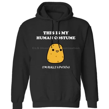 

Funny Potato Hoodies Xmas Gift This Is My Human Costume Mens Neutral (Womens) Winter Hoodies Sweatshirts Free Shipping