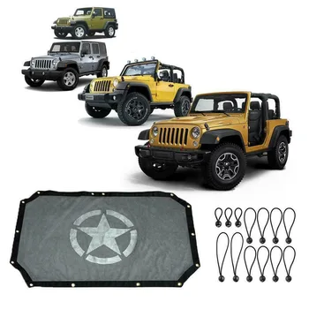 

Chuang Qian Star Eclipse Sun Shade UV Protection Mesh Top Cover Soft Top For Jeep Wrangler JK 2007- 2/4 Door