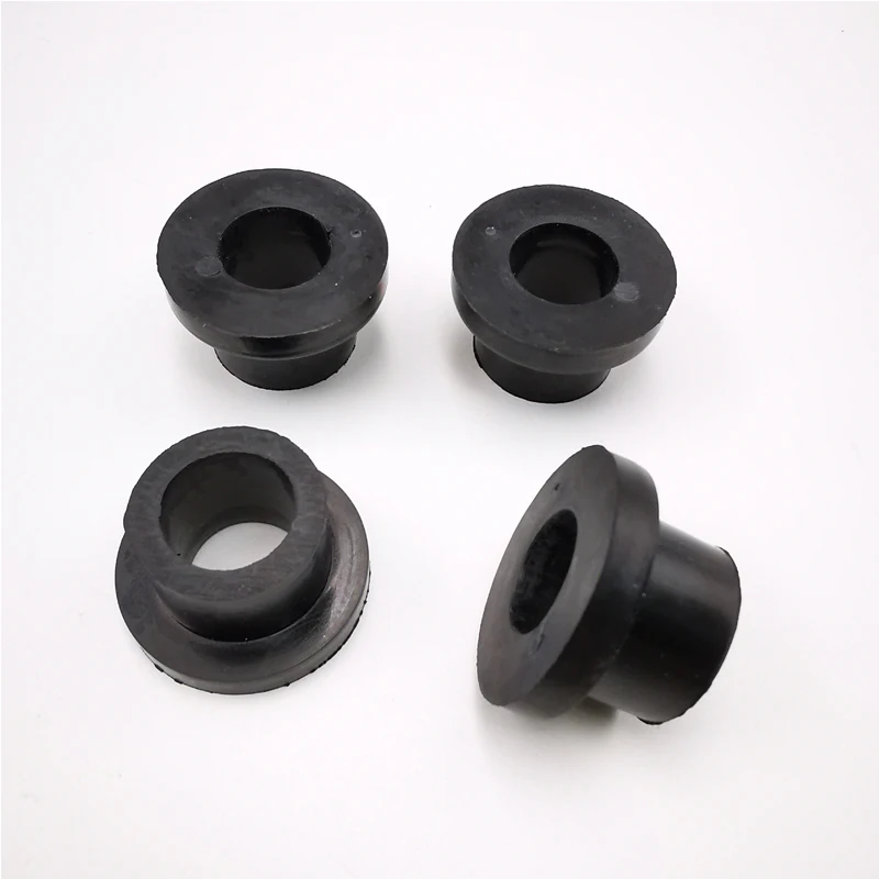 4 Pezzi Moto In Gomma Nera Manubrio Riser Boccole Per Harley Touring Street Glide Efi Flhx 2007-2016