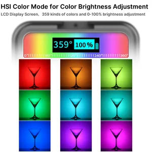 Image 5 - Ulanzi VL49 RGB światło LED do kamery 2500K 9000K z zimnym butem oświetlenie fotograficzne Vlog światło wypełniające do smartfona lustrzanka cyfrowa