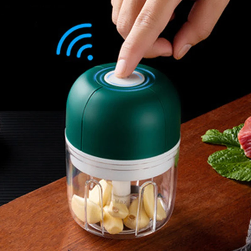 

Wireless Electric Garlic Press Household Portable Meshed Garlic Device Mini Meat Grinder Baby Complementary Food Mixer