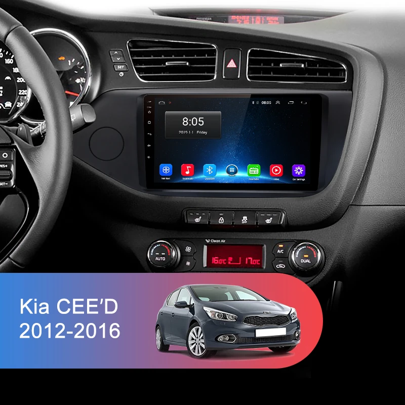 Junsun V1 Android 9,0 2G+ 3 2G DSP автомобильный Радио мультимедийный плеер для KIA Cee 'd CEED JD 2012- навигация gps 2din Авторадио матовая