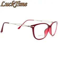 LuckTime, модные, сплав, женские очки, оправа, Ретро стиль, квадратные очки для близорукости, оправа для женщин, счастливое время, по рецепту, оптическая оправа#262