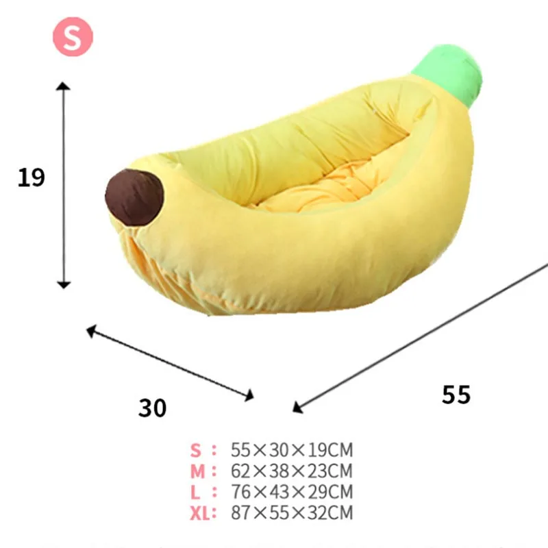 Банан кошка кровать моющаяся кошка собака дом Креативный плюшевая кровать маленький средний большой плюшевый Британский короткий кошки собаки товары для домашних животных