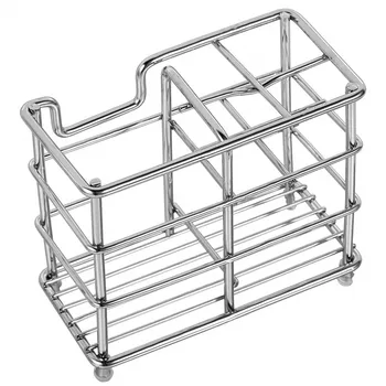 

Stainless Steel Toothbrush Toothpaste Holder MultiFunctional Electric Bathroom 6 Slots Toothbrush Holder Bathroom Accessories