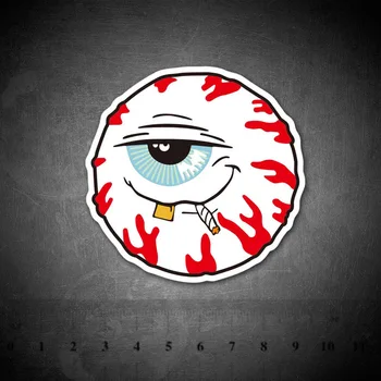 

Cool Eye Shape Skateboard Snowboard Luggage Car Bike Vinyl Waterproof DIY PVC Stickers for Kids Toy