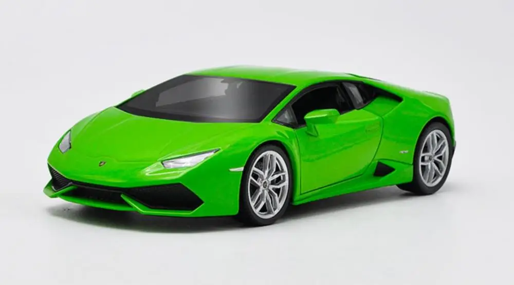 Welly 1/24 1:24 Lamborghini Huracan LP610-4 спортивный гоночный автомобиль Транспортное средство литье под давлением дисплей Модель игрушки на день рождения для детей мальчиков и девочек - Цвет: LP610-4  Green