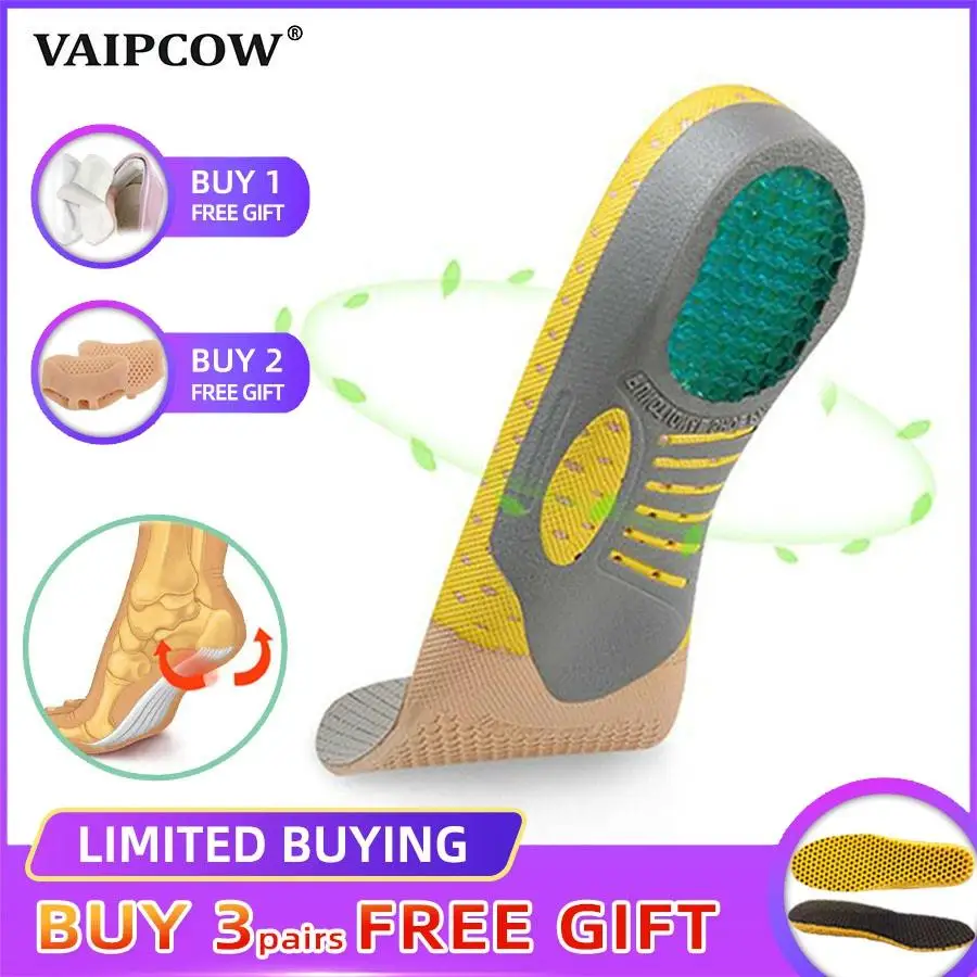 

PVC Orthopedic Insoles Orthotics flat foot Health Sole Pad for Shoes insert Arch Support pad for plantar fasciitis Feet Care