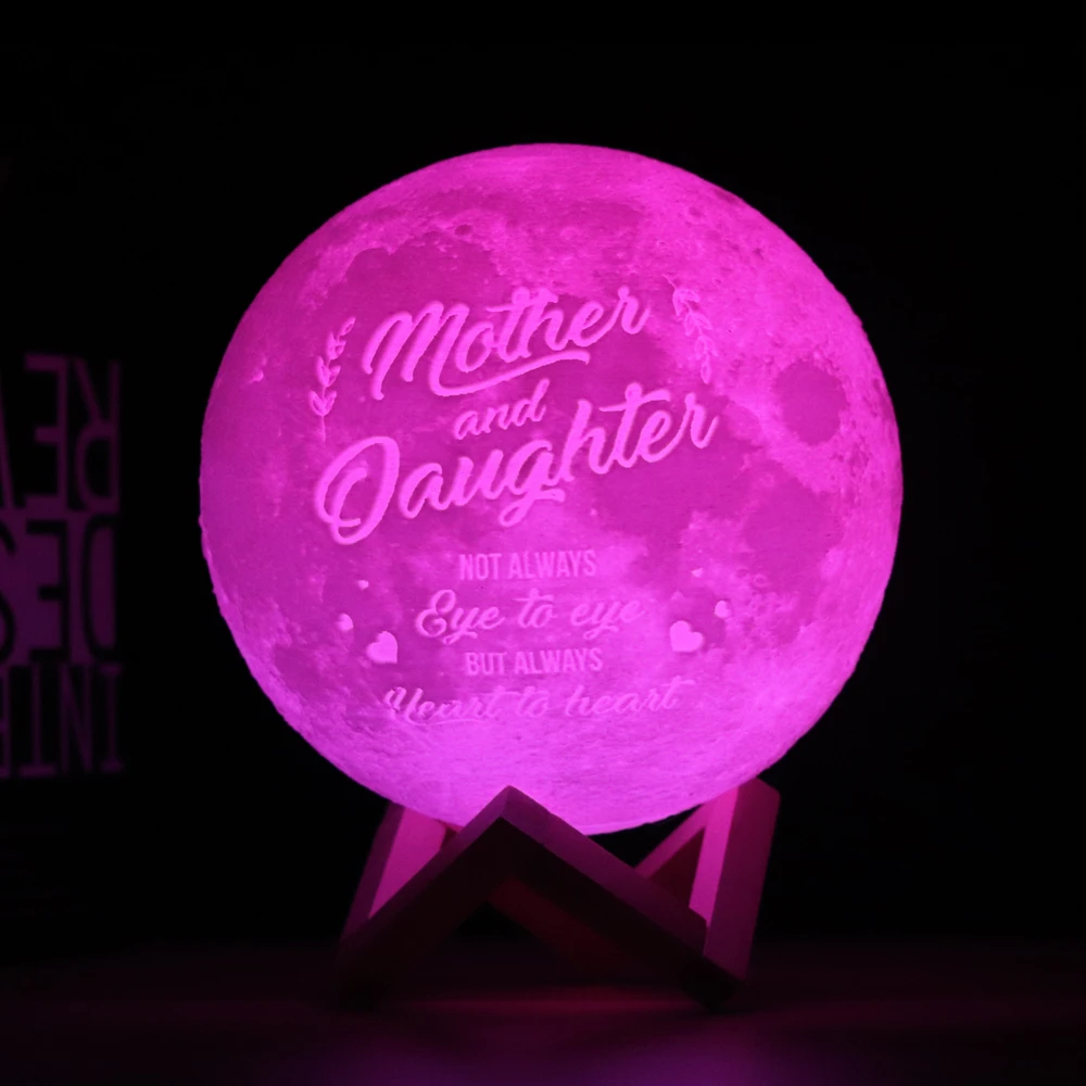 star night light Dropship Photo/Text Custom Moon Lamp Night Light 3D Print Rechargeable Personalized Timing Moon Light Gift for Kids,Girlfriend childrens night lights