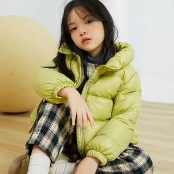 

Children 's Clothing Autumn and Winter New Korean Style Boys and Girls Padded Jacket 90 % White Duck Down Jacket
