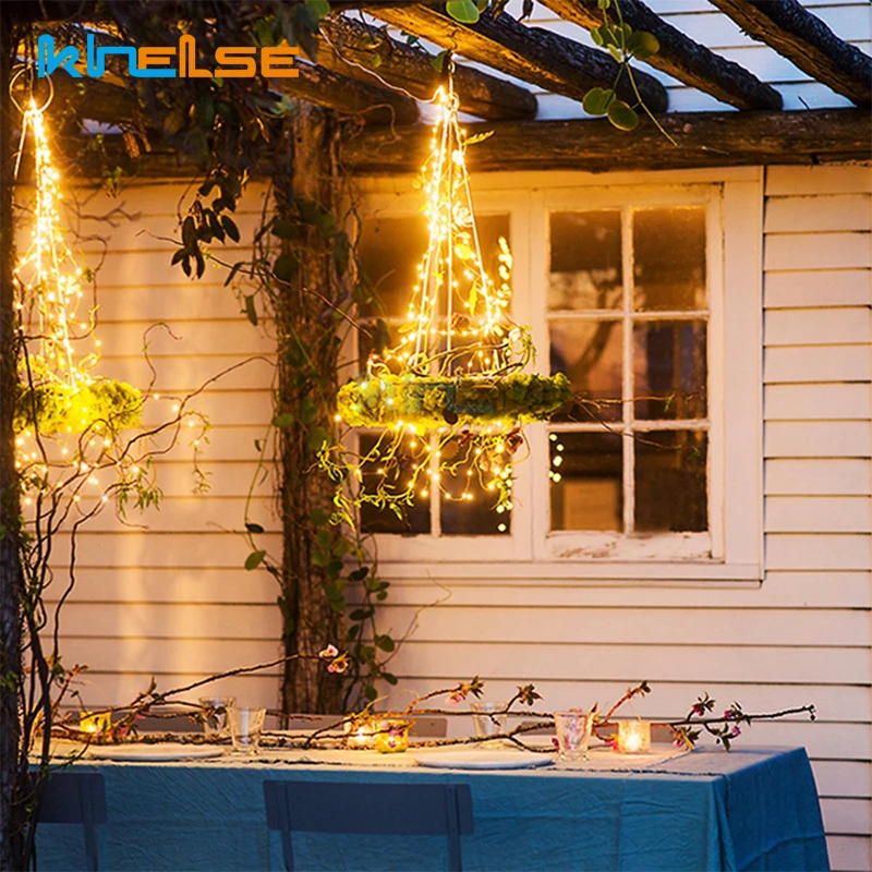 

Fairy Christmas Holiday LED Light String Lights 200Led Garland Christmas Tree Wedding Party lighting Indoor Home Decor DC12V