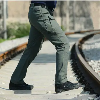 

Mens Combat Army Cargo Pants Work Pants Military Camo Tactical Straight Trousers