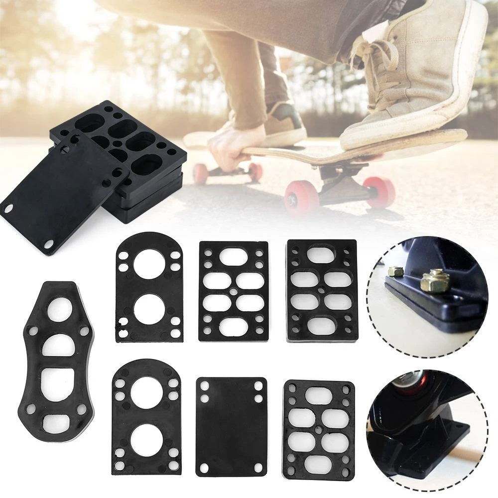 Rubber Accesssories Bracket Increase 3 12mm Risers Pads Skateboard