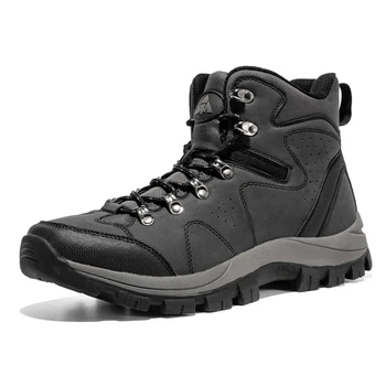 

Men Boots Anti-Skidding Leather Shoes Men Popular Comfy Spring Autumn Men Shoes Outdoor Snow Boots Durable Outsole