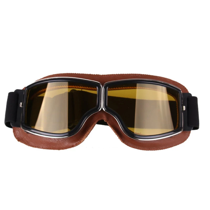 Motorcycle Goggles Helmet Pilot Scooter Retro Moto Outdoor Dirt Bike Riding Sunglasses Motocross Glasses Vintage Off-Road ATV