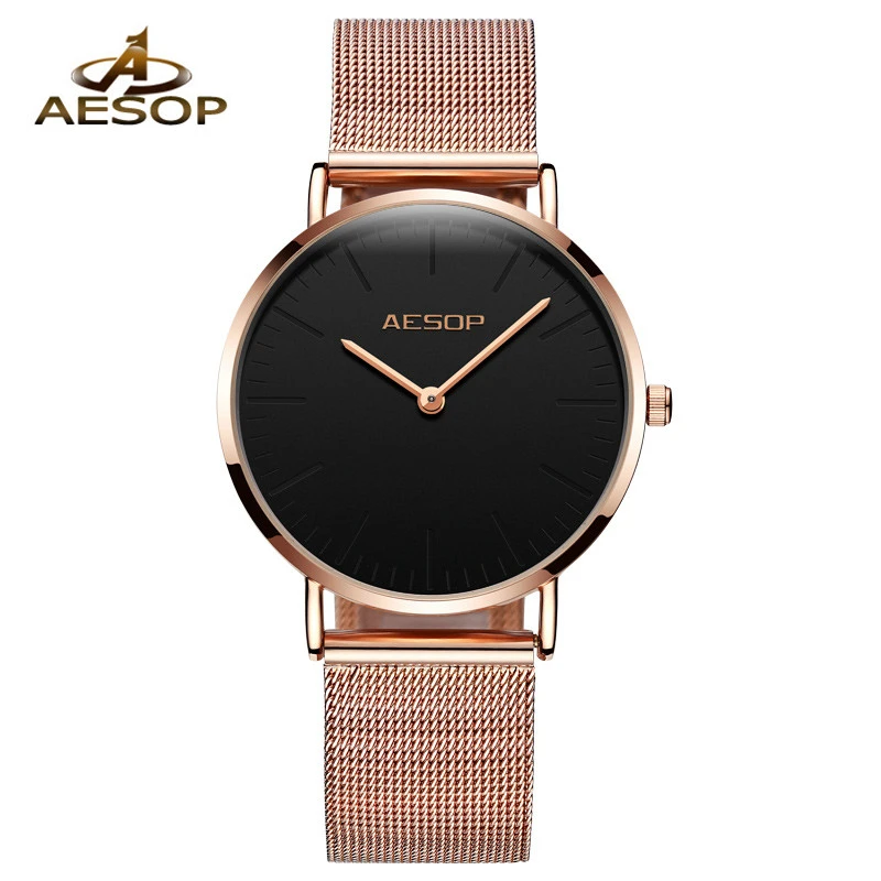 Aesop レディースウォッチ,カジュアル腕時計,超微細,耐水性,ピンクゴールド,2021|レディース腕時計| - AliExpress