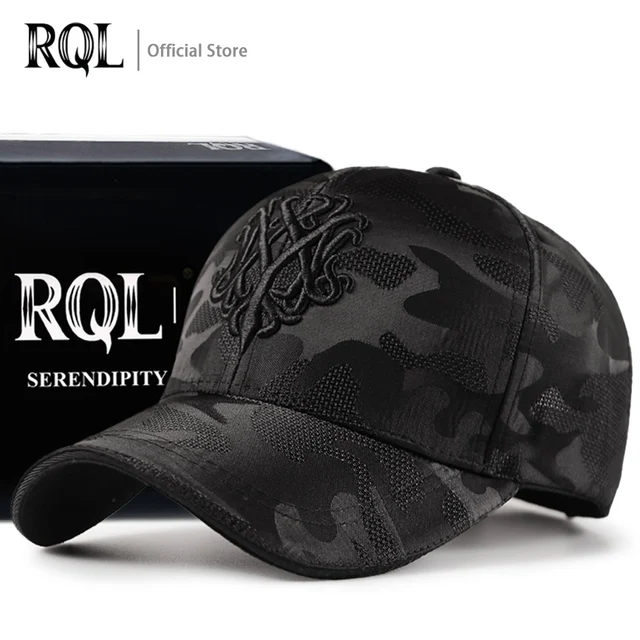 Men's Black Baseball Cap Embroidery Totem Military Camouflage Trucker Hat New Hip Hop Luxury Summer Sun Male  Sport Mesh Brand without mesh