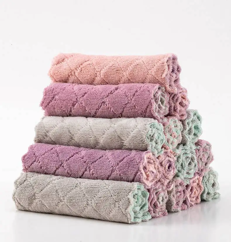Kitchen Dish Towels Set of 5 100% Cotton Large Cloths Soft and Absorbent owel Tools | Дом и сад