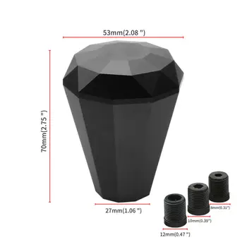 

Universal Shift Knob Diamond Shift Knob Manual Knob&8/10/12MM Reliable