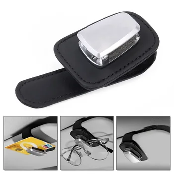 

2020 Universal Auto Fastener Car Sun Visor Clip Holder Auto Sunglasses Glasses Card Tickets Storage Auto Accessories