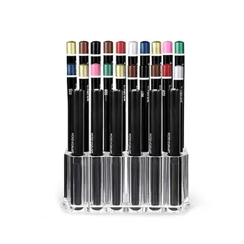 

26 Holes Acrylic Clear Transparent Makeup Brush Holder Liner Eyeliner Lip Pencil Brushes Stand Makeup Tool Shelf Cosmetic Z2J5
