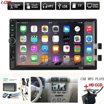 

Car Radio MP5 2 Din HD 7-inch Touch Stereo Bluetooth USB Camera 7010B Автомобильное радио Центральный пульт управления