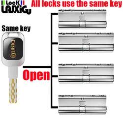 one key opens all locks Lock cylinder Door cylinder lock Entrance door lock Cylinder lock Door lock Door lock core Custom lock