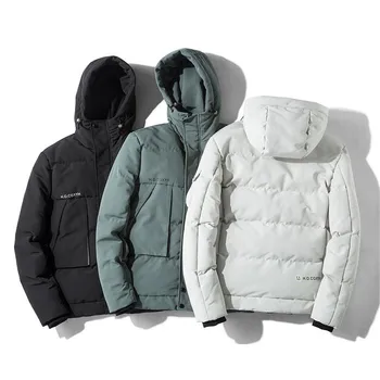 

Mens Autumn Winter Hoodie Camouflage Warm Jacket Packable Light Top Quality Coat Warm Hooded Jacket Coat chaqueta hombre Y10.31