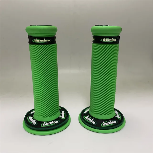Soft Rubber Pit Bike Handle Bar Motorcycle Grip For Suzuki Honda Yamaha Motocross Hand Grips Moto Handlebar Scooter Accessories Army Green