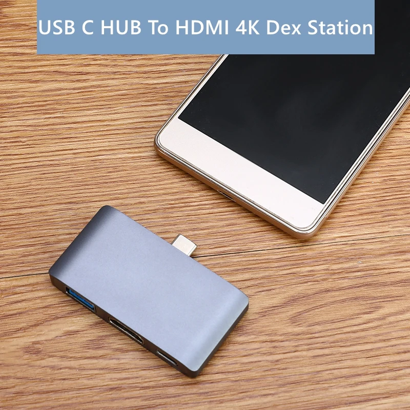 Тип-c концентратор HDMI 4K Dex станция для samsung Galaxy S8/S9 Note 8/9 Zend переключатель с PD USB 3,0 для нового Ipad Pro/Macbook Pro