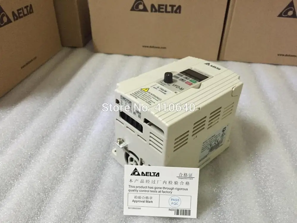 Дельта-инвертор 0.75KW VFD007M43B 3 фазы 380 В до 460 Номинальная Currrent 3A 100% новые продукты с бесплатной доставкой