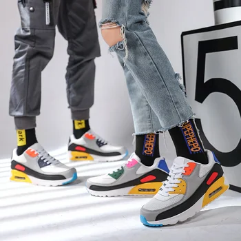 

BIGFIRSE Couple Shoes Light Rubber Air Cushion Man Women Fashion Sneaker Large Size Outdoor Zapatillas Hombre 2020 Fashion Shoes