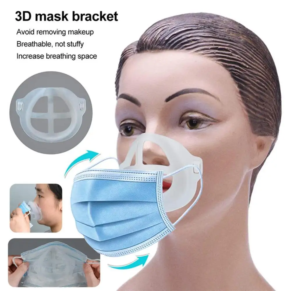 Unisex 1/5/10PCS Reusable Dustproof 3D Mask bracket high quality Accessories Prevent mirror fogging Breathe more smoothly | Дом и сад