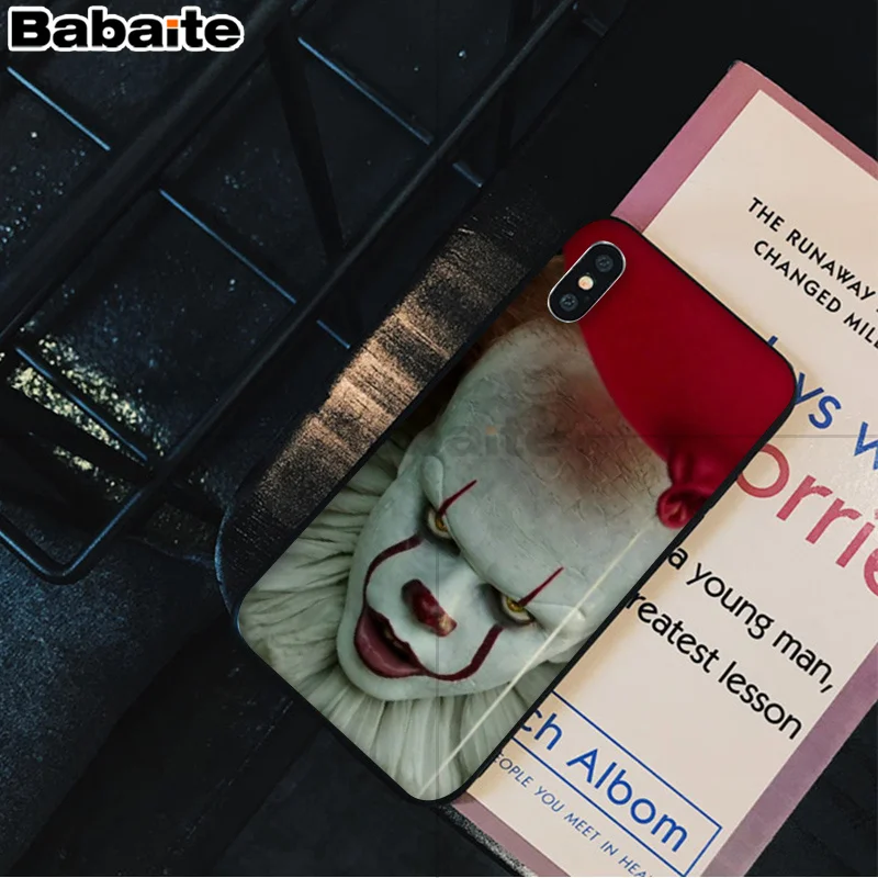 Babaite Stephen King s It pennywise мягкий резиновый черный чехол для телефона iPhone 5 5Sx 6 7 7plus 8 8Plus X XS MAX XR