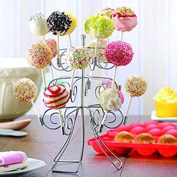 

Foldable Reuse 3 Tier 18 Cake Pops Display Holder Lollipop Stand Base Party Birthday Wedding Decoration