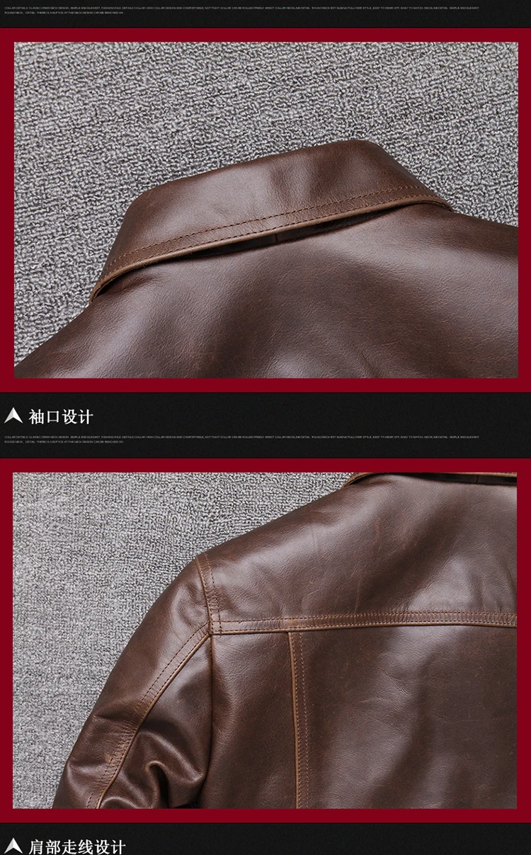 Seveyfan Мужская винтажная куртка из натуральной воловьей кожи, мотоциклетная Байкерская приталенная куртка из натуральной кожи для мужчин R2934